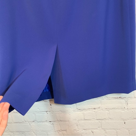 Kasper Navy Blue long pencil skirt size 8P - Picture 5 of 7